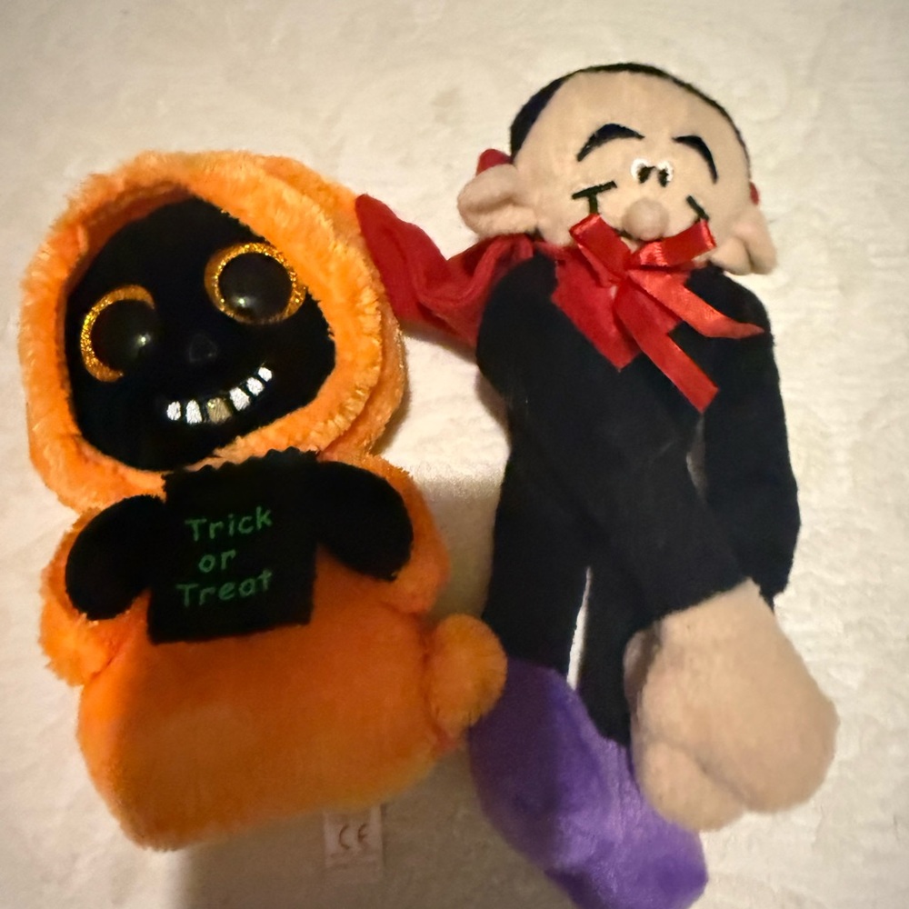 Ty Halloween Plush Set - Orange and Black